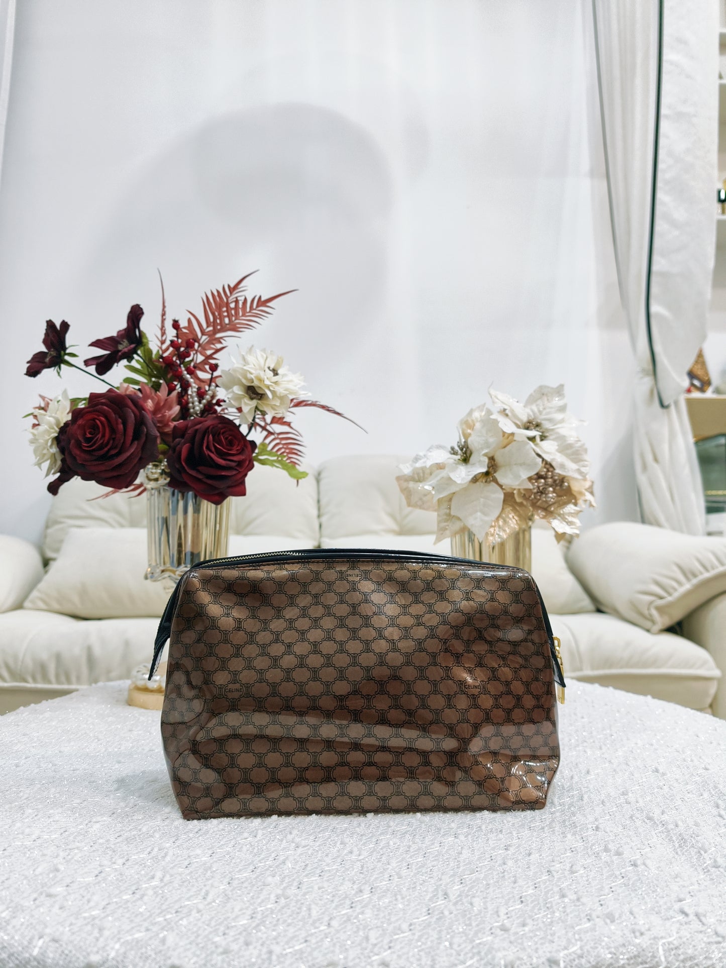 Celine PVC Macadam Pouch (Large)