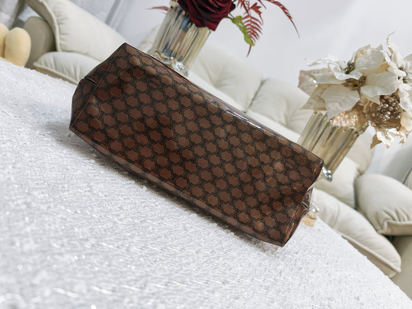 Celine PVC Macadam Pouch (Large)