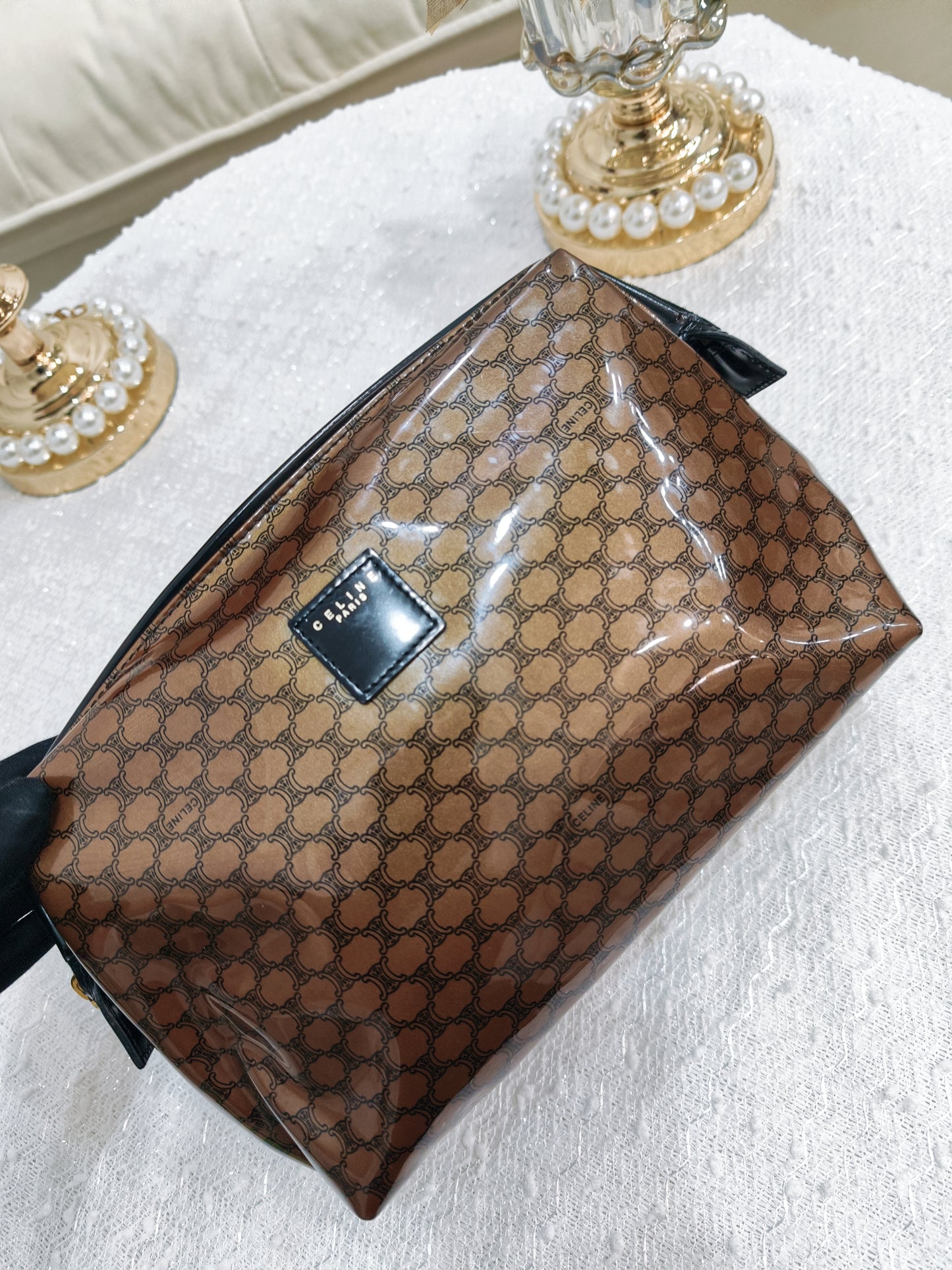 Celine PVC Macadam Pouch (Large)