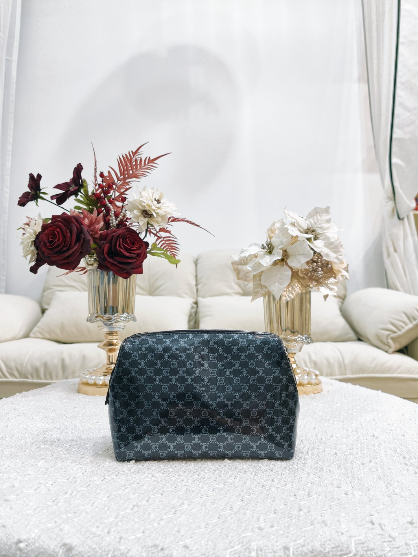 Celine PVC Macadam Pouch (Medium)