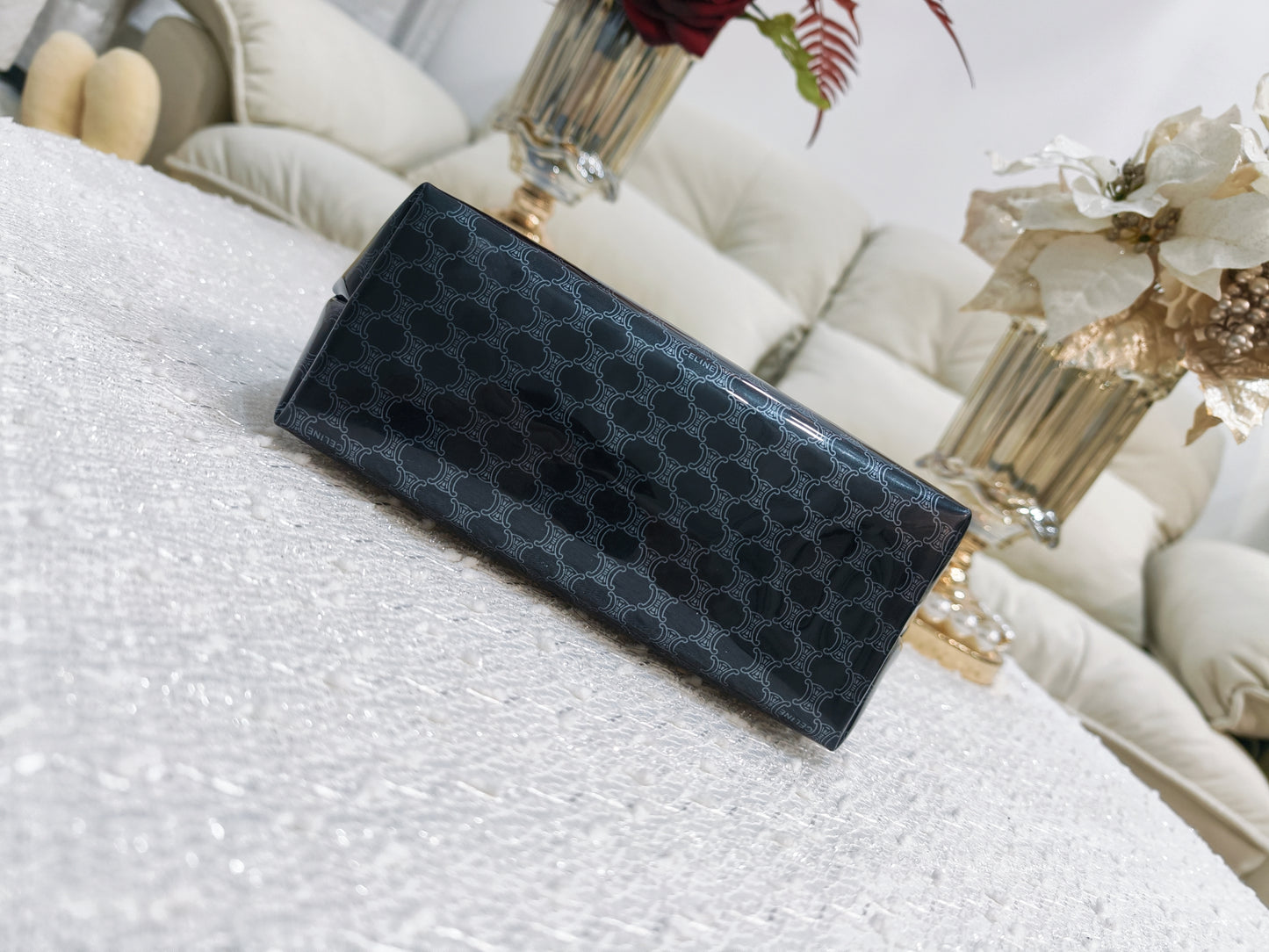 Celine PVC Macadam Pouch (Medium)