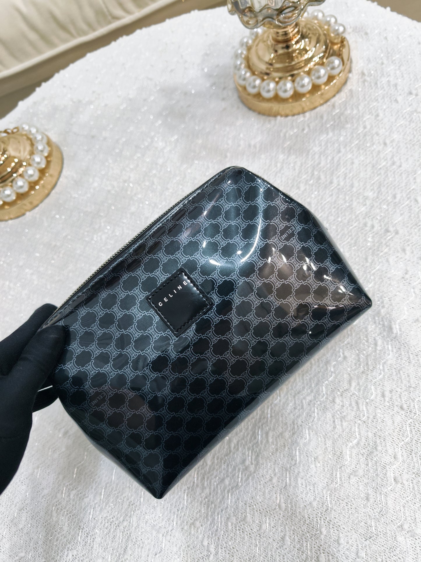 Celine PVC Macadam Pouch (Medium)