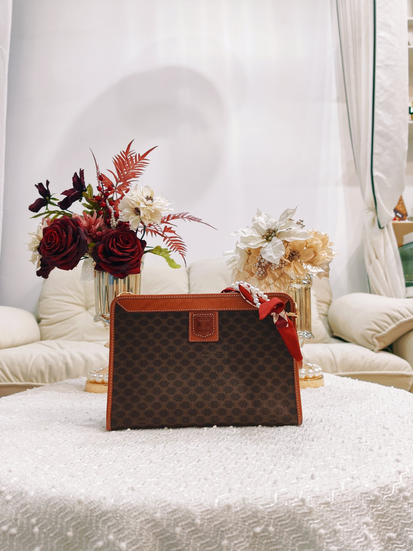 Celine Macadam Pouch 啡色