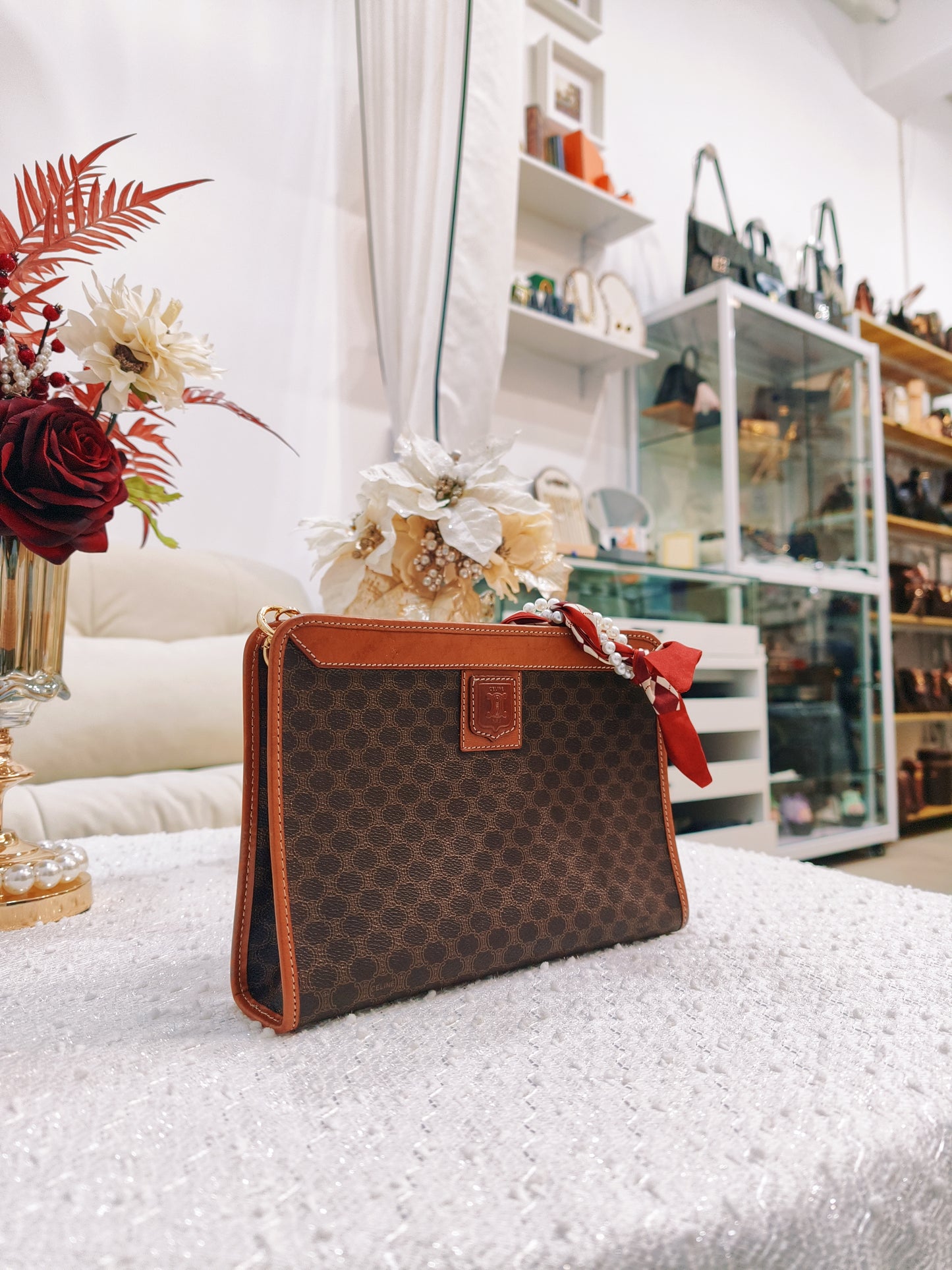 Celine Macadam Pouch 啡色