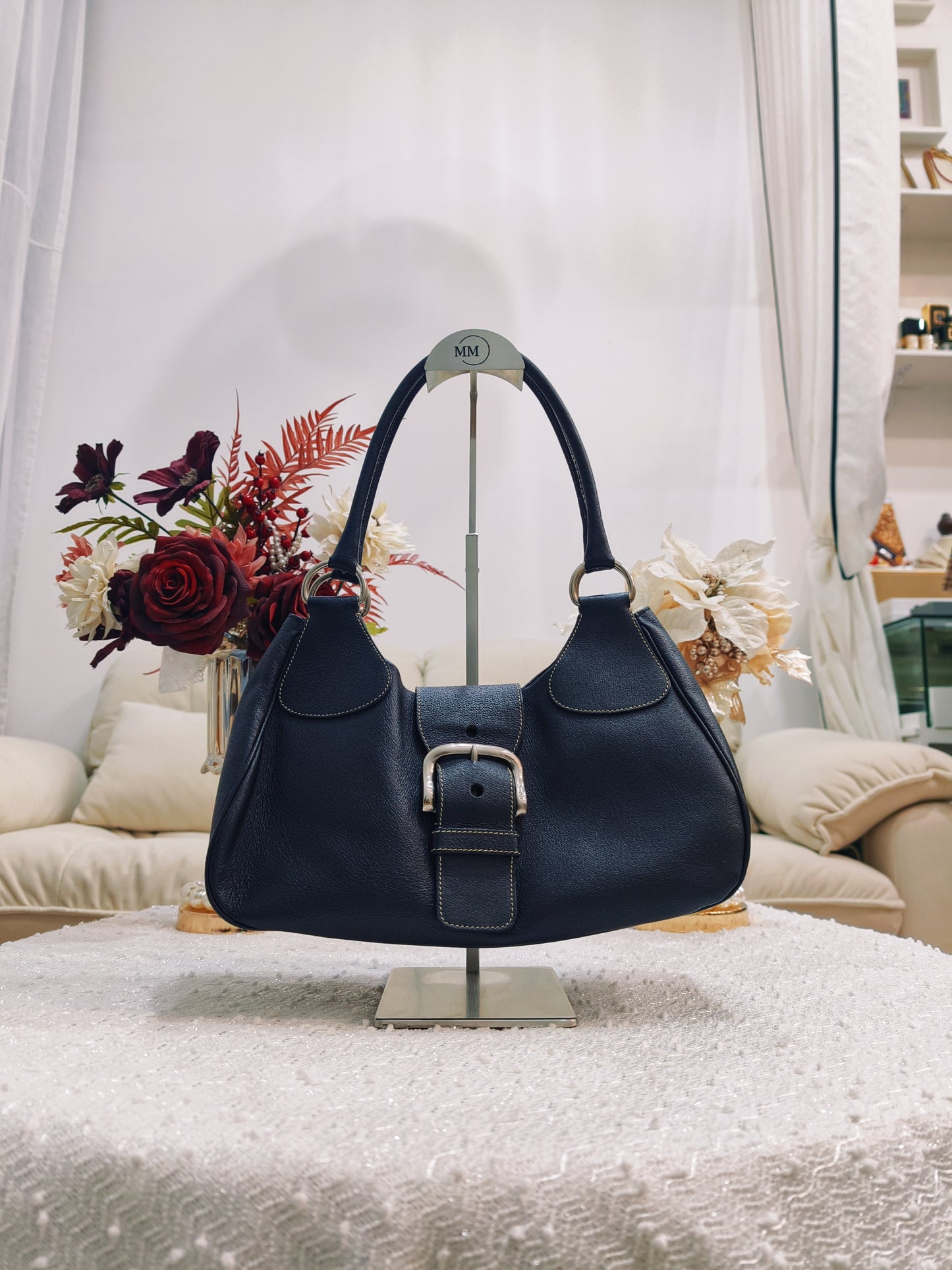 Prada Leather Shoulder Bag ( Black)