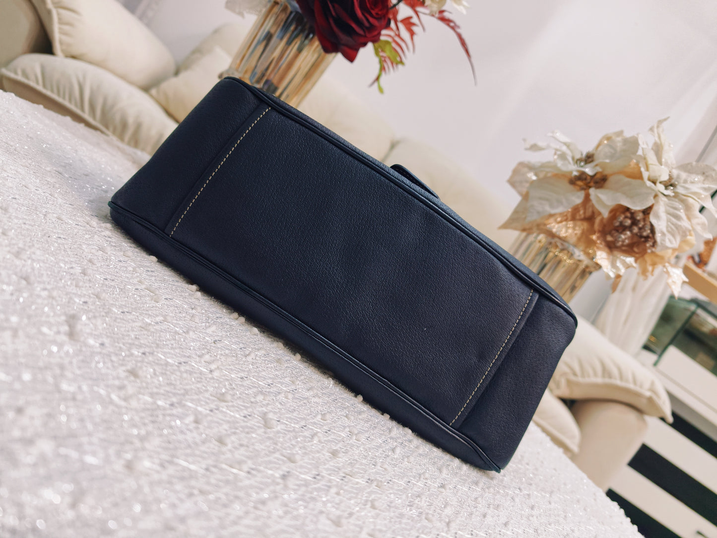 Prada Leather Shoulder Bag ( Black)