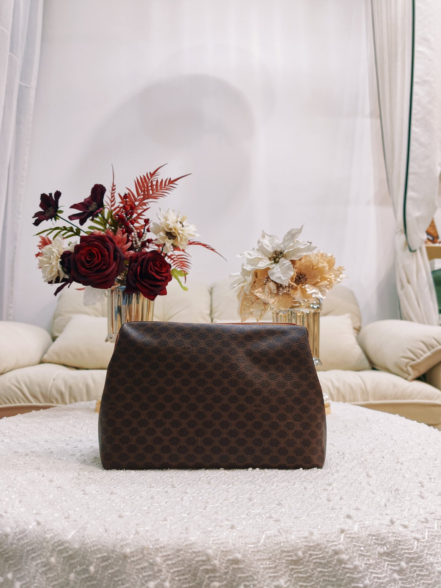 Celine Macadam Pouch 雲朵 (Large) Leather