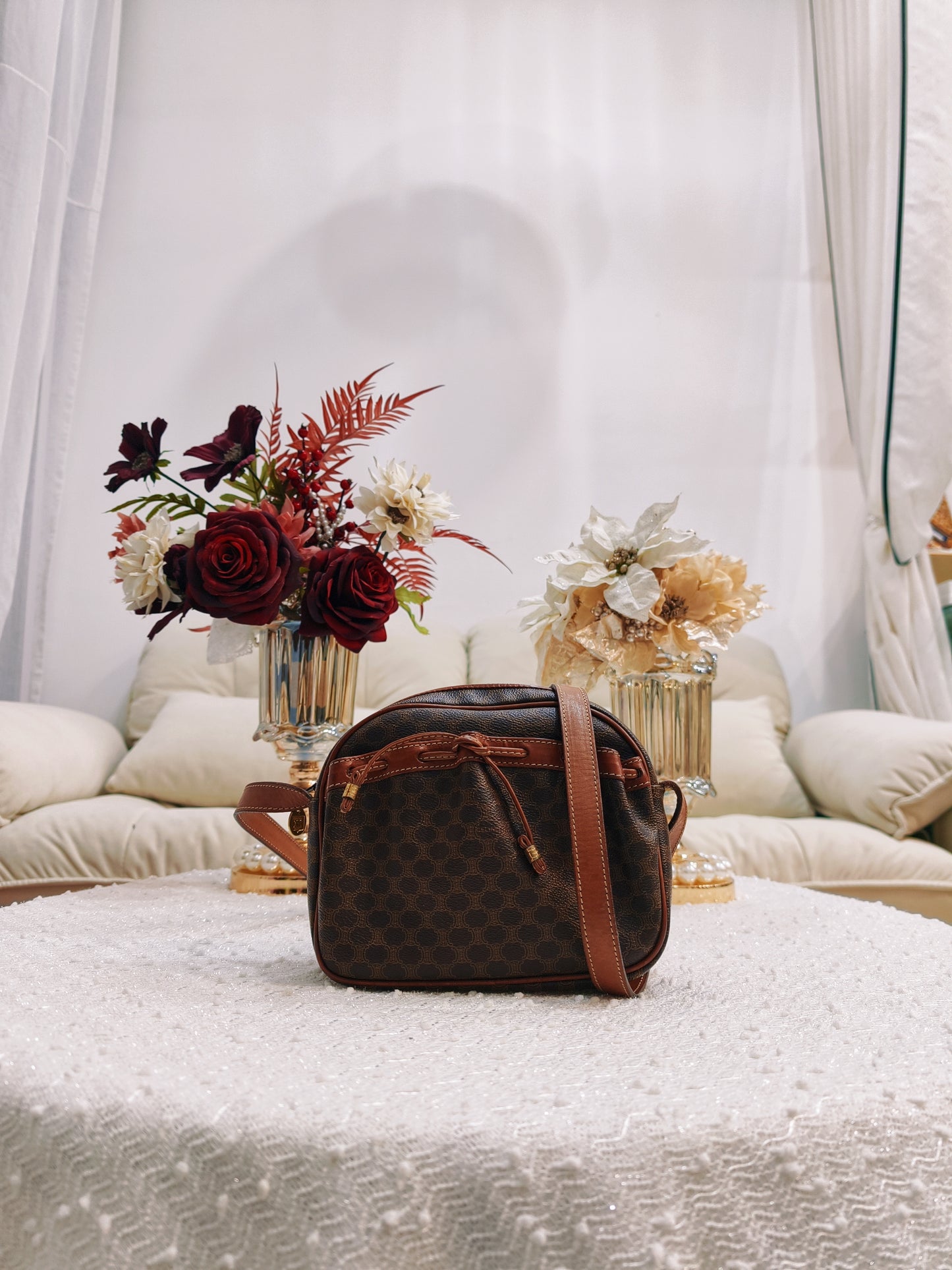 Celine Macadam Crossbody Bag (啡色)