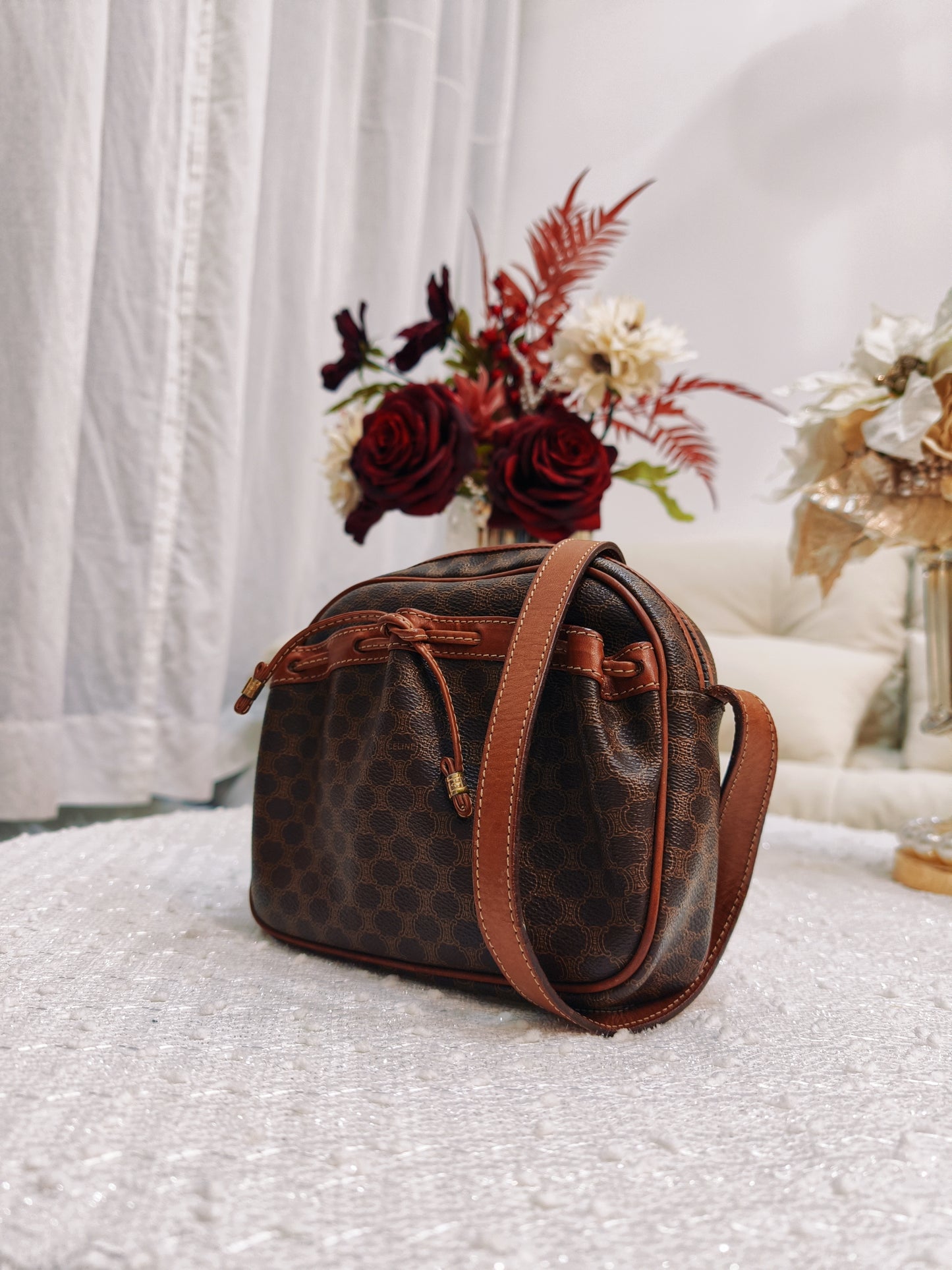 Celine Macadam Crossbody Bag (啡色)