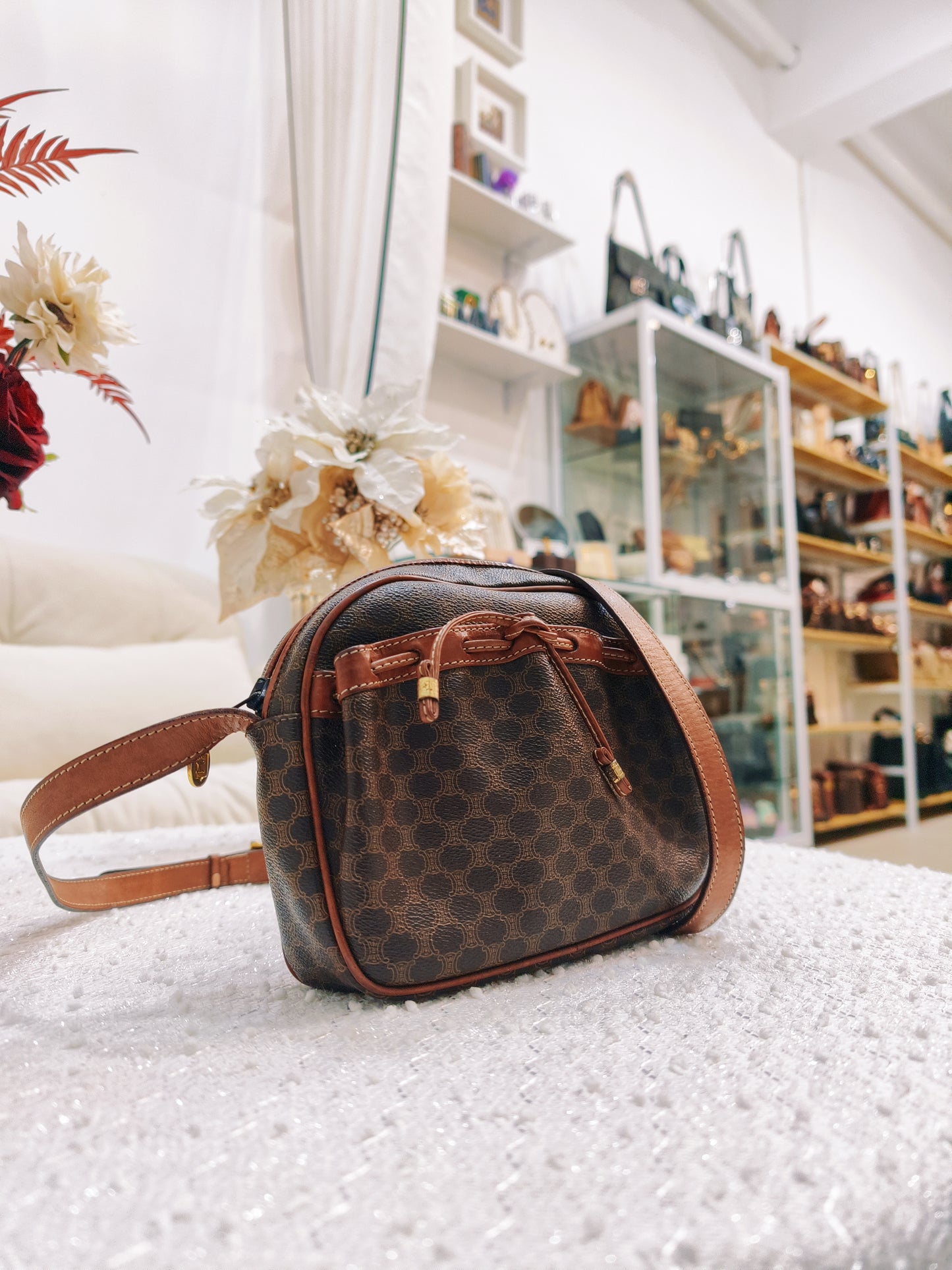 Celine Macadam Crossbody Bag (啡色)