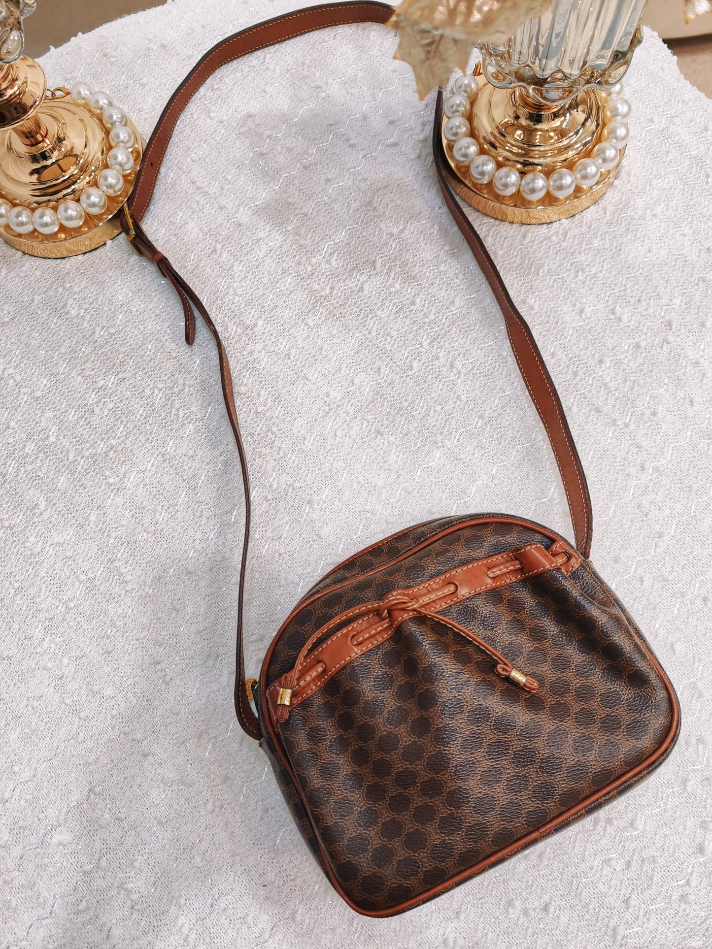 Celine Macadam Crossbody Bag (啡色)