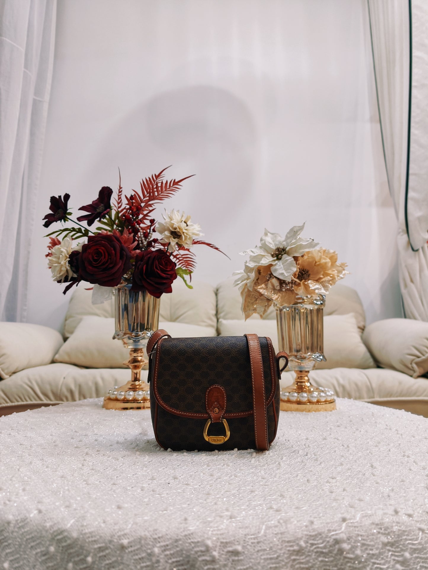 Celine Macadam Crossbody Bag (啡色)