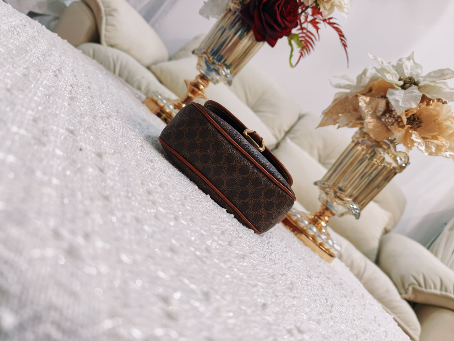 Celine Macadam Crossbody Bag (啡色)