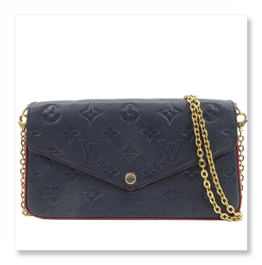 LV Félicie Pochette 經典牛皮壓花金扣肩背袋 NZ2139