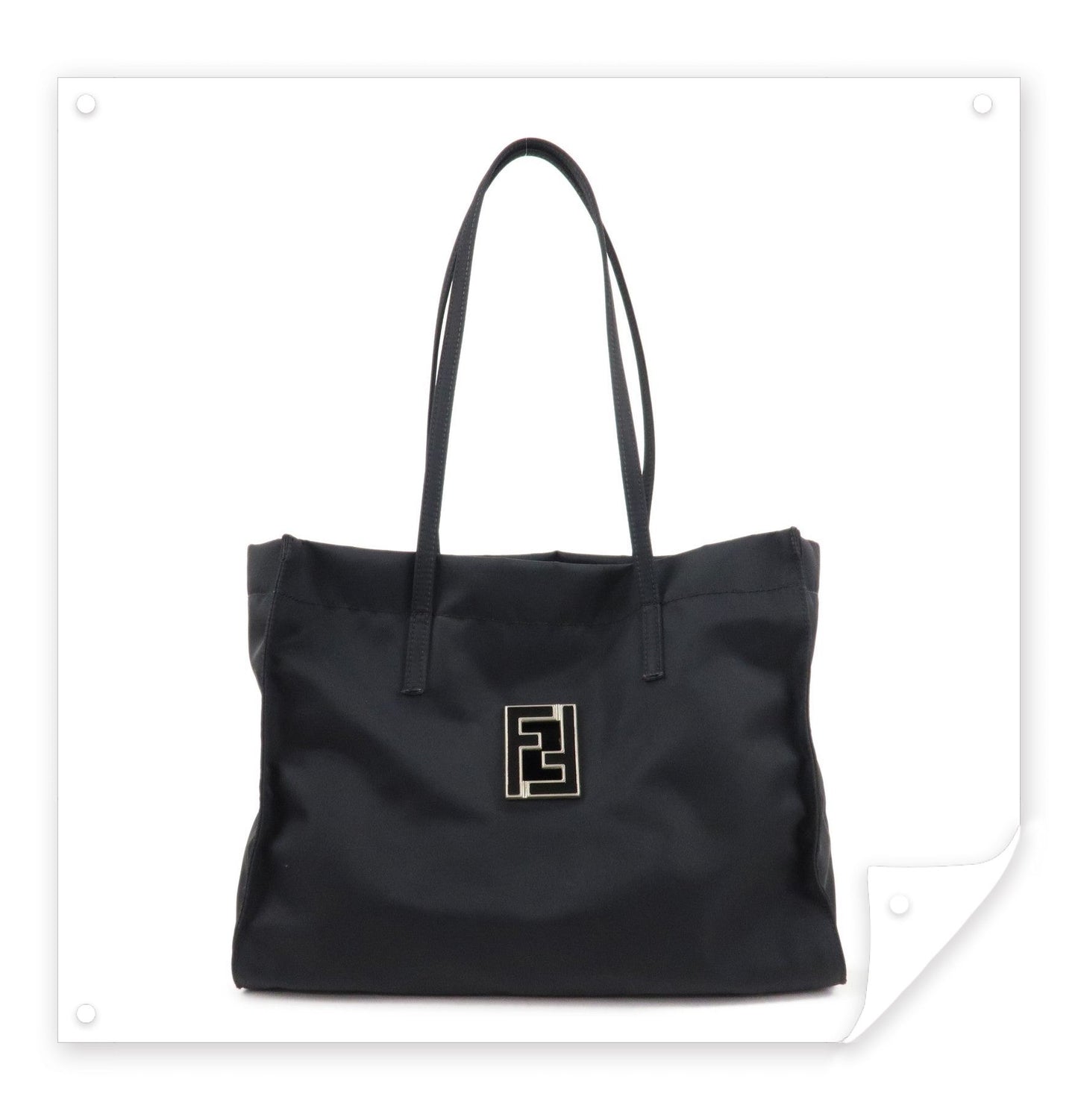 Fendi 黑色尼龍Tote Bag