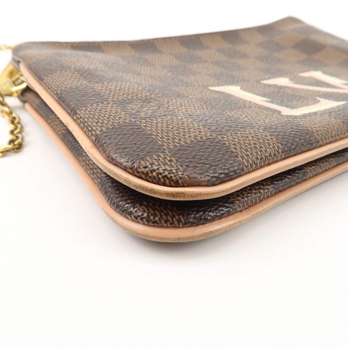 Louis Vuitton Damier Pochette Double Zip Shoulder Bag Brown N60254【Pre-order】