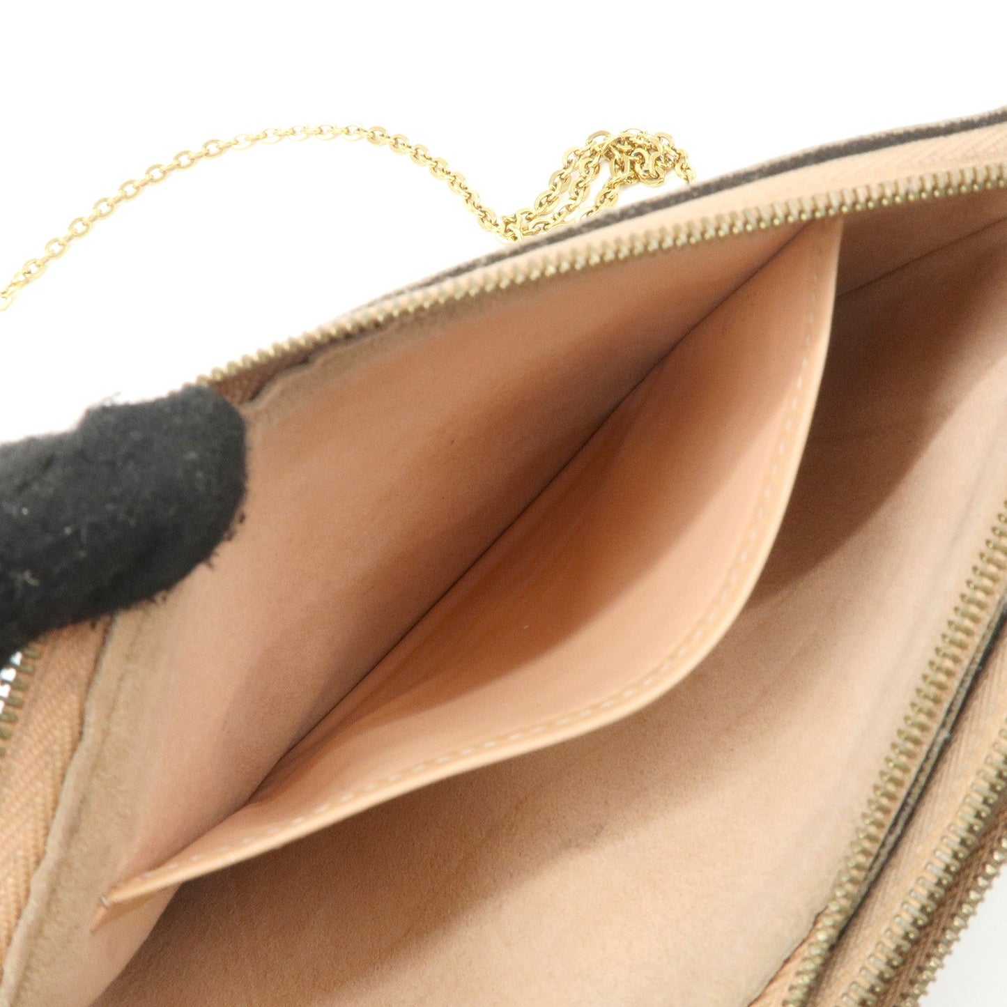 Louis Vuitton Damier Pochette Double Zip Shoulder Bag Brown N60254【Pre-order】