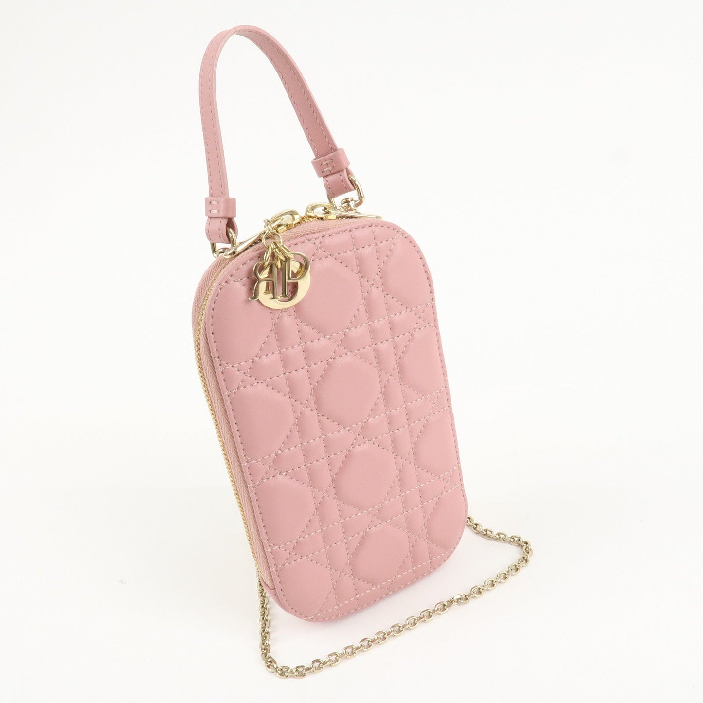 Christian Dior Cannage Leather Phone Holder Shoulder Bag【Pre-order】