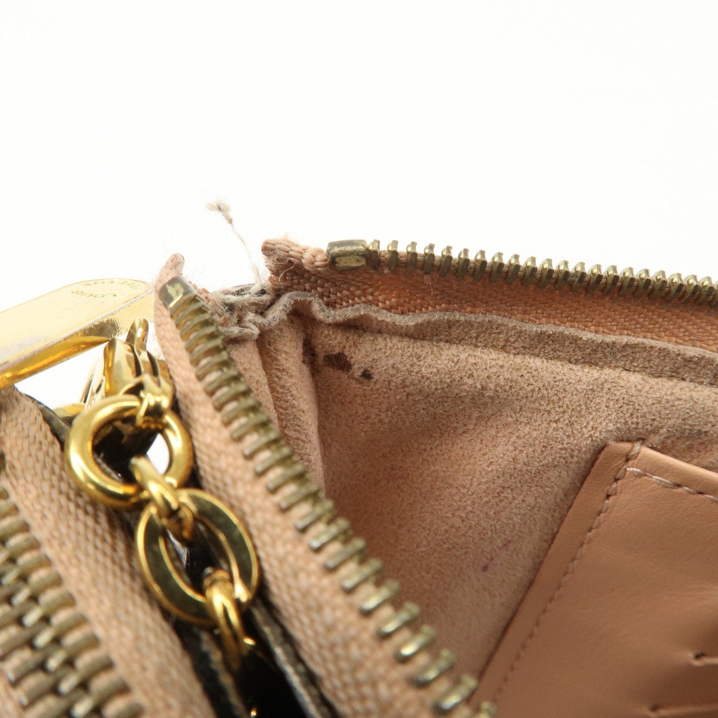 Louis Vuitton Damier Pochette Double Zip Shoulder Bag Brown N60254【Pre-order】