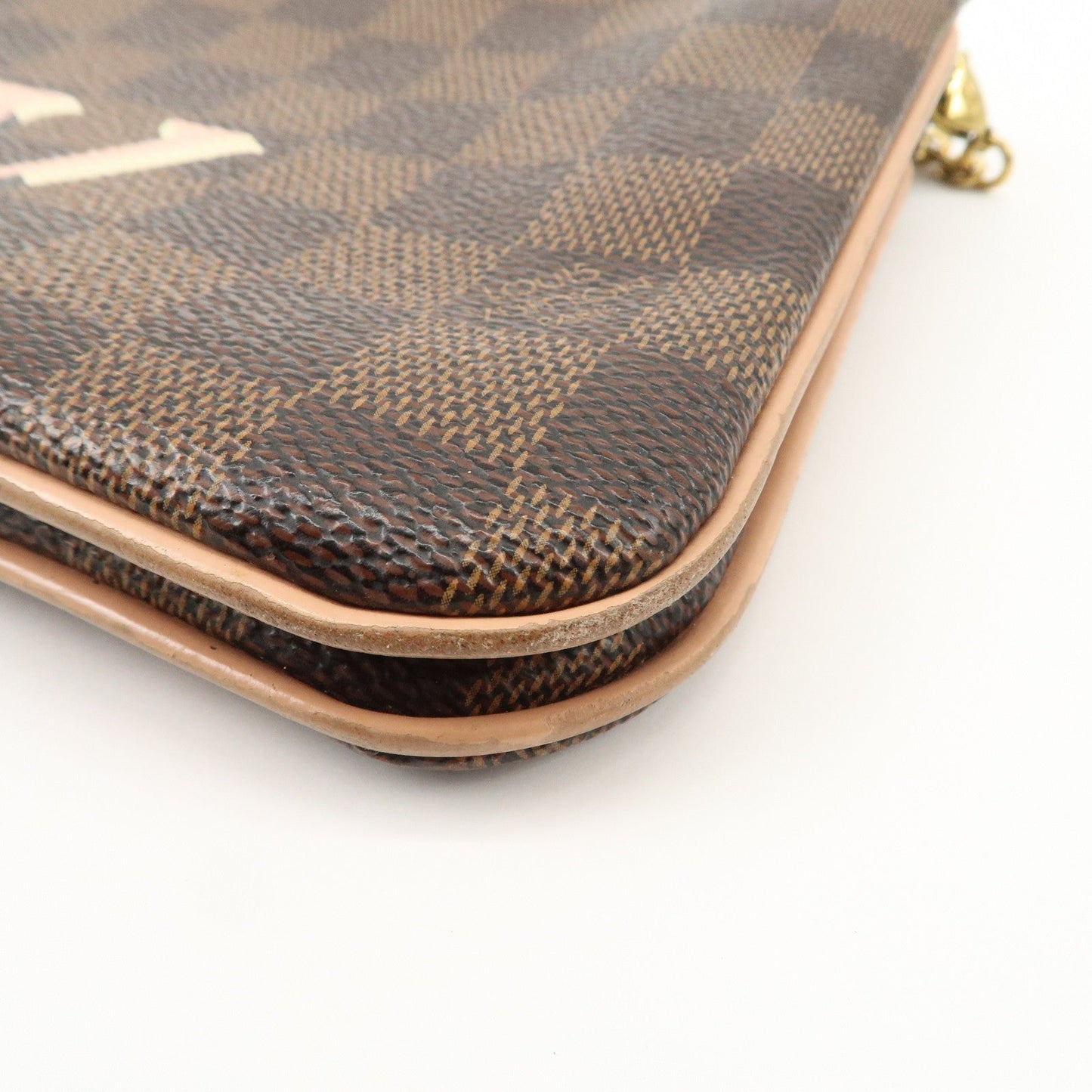 Louis Vuitton Damier Pochette Double Zip Shoulder Bag Brown N60254【Pre-order】