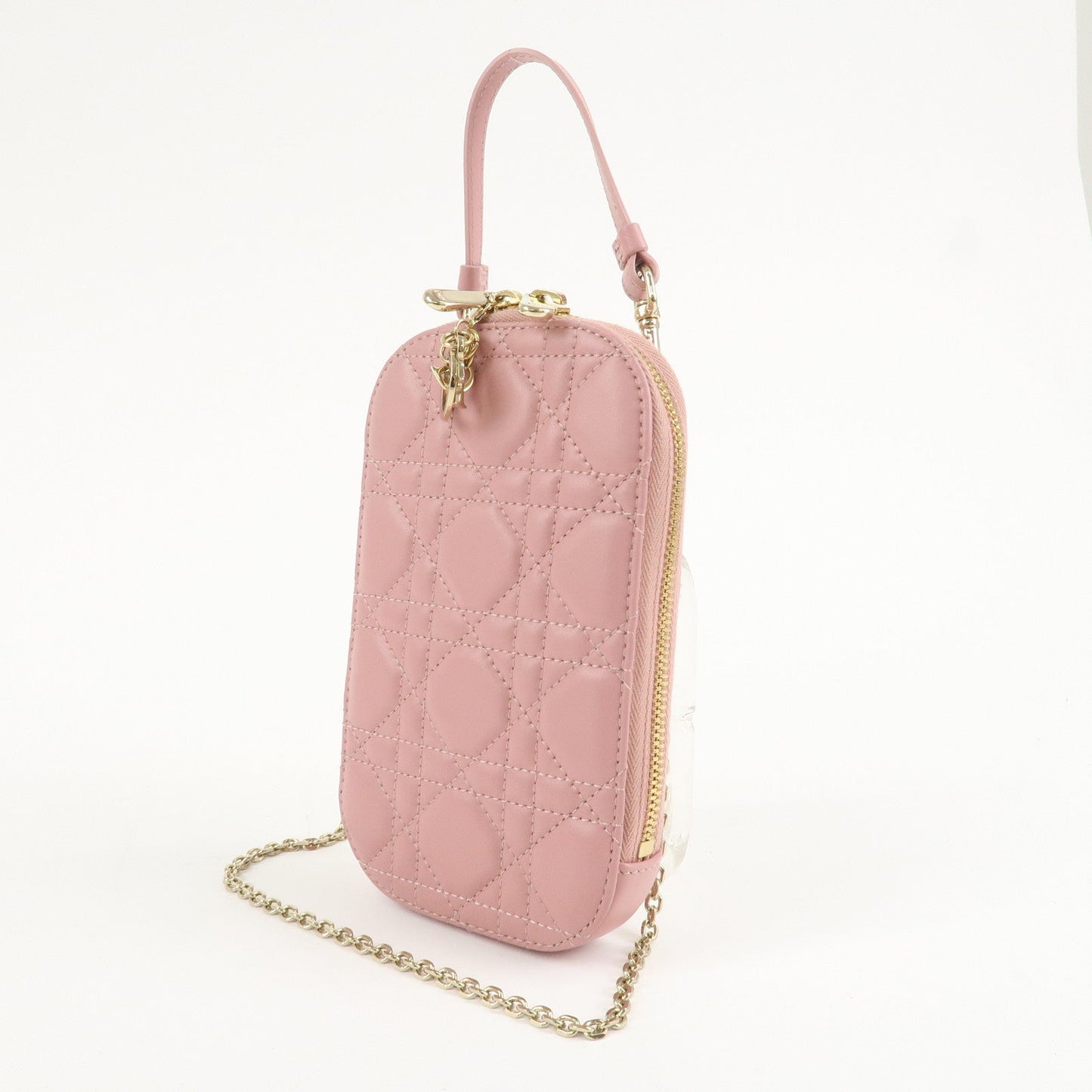 Christian Dior Cannage Leather Phone Holder Shoulder Bag【Pre-order】