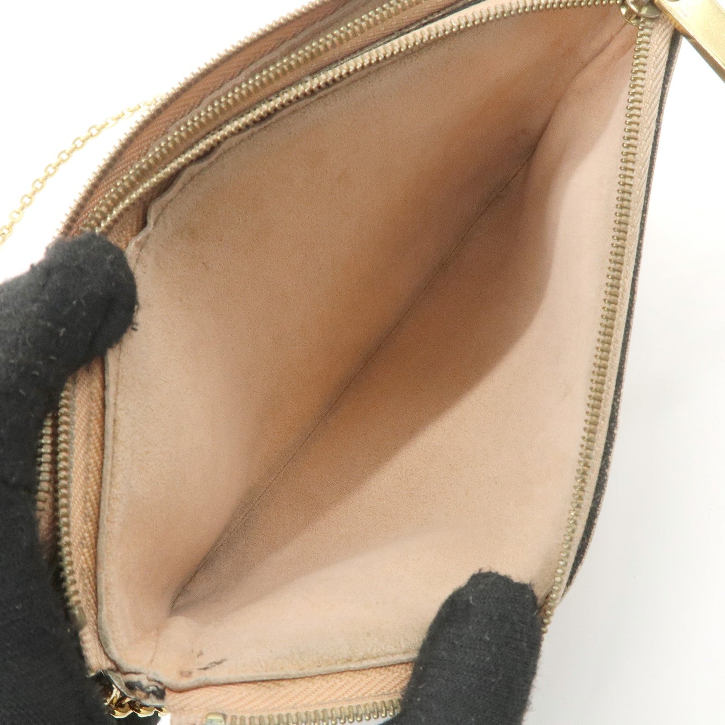 Louis Vuitton Damier Pochette Double Zip Shoulder Bag Brown N60254【Pre-order】