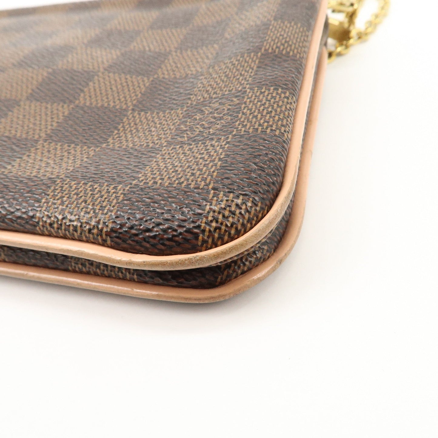 Louis Vuitton Damier Pochette Double Zip Shoulder Bag Brown N60254【Pre-order】